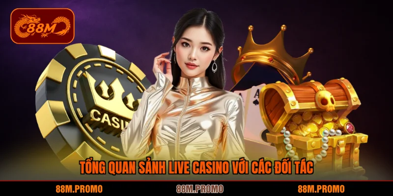 Tổng quan sảnh live casino với các đối tác